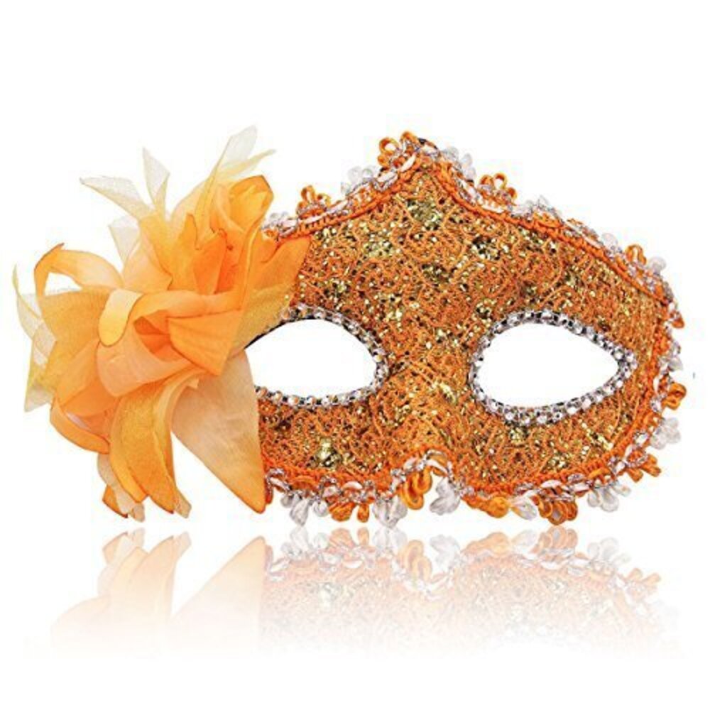 8524 Masquerade Mask Venetian Masks Christmas Flower Half-face Masks Eye
